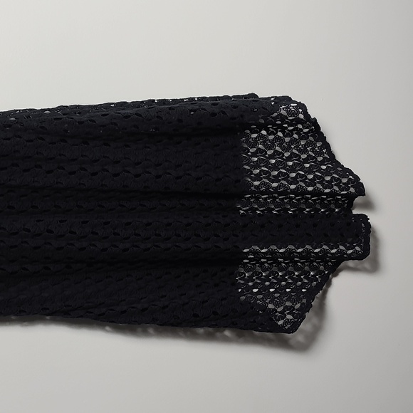 AS U WISH Black High Low Crochet Lined Dress Size XS - Picture 11 of 16